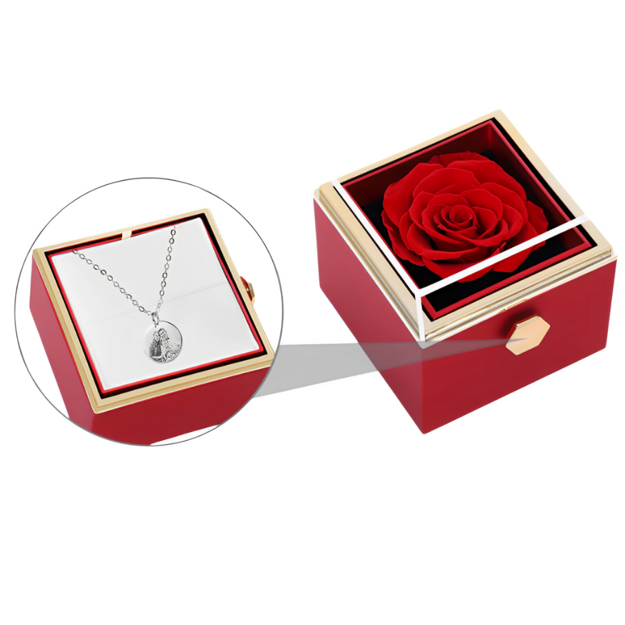 Dárková krabička - Otáčecí růže