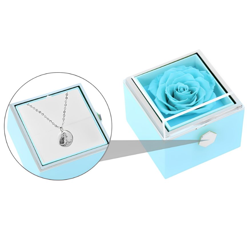 Dárková krabička - Otáčecí růže